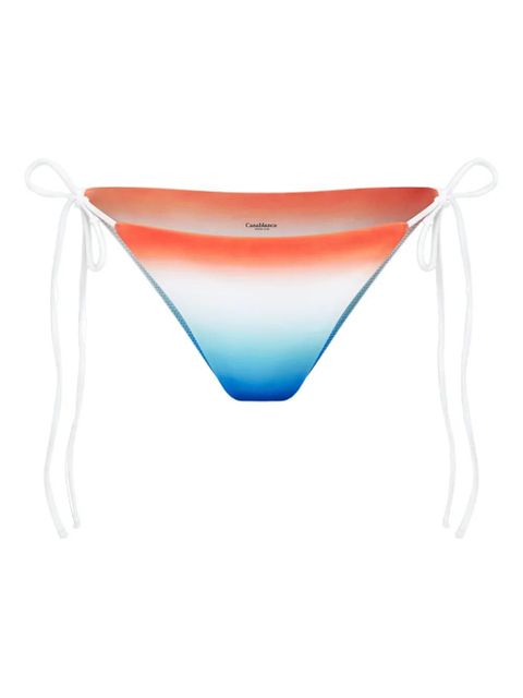 Casablanca ombre tie-side bikini bottom - White - zdjęcie produktu nr 1