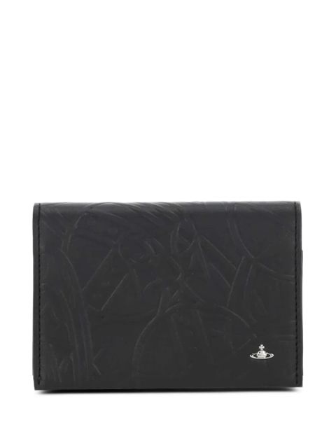 Vivienne Westwood embossed-design logo wallet - Black