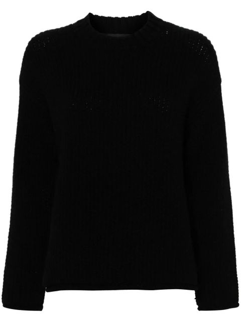 Alanui Finest ribbed-knit jumper - Black - zdjęcie produktu nr 1