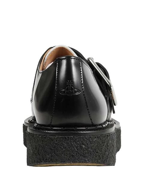 Vivienne Westwood x George Cox Point Toe leather monk shoes - Black