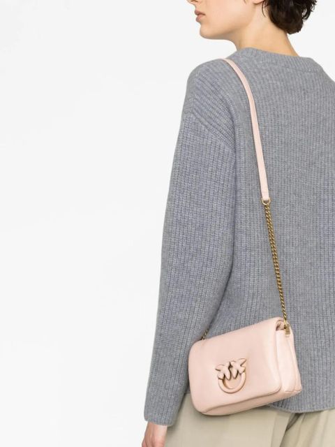 PINKO Love leather crossbody bag