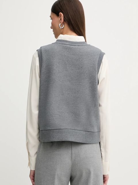 Marc O'Polo bluza bawełniana damska kolor szary melanżowa 5000007694