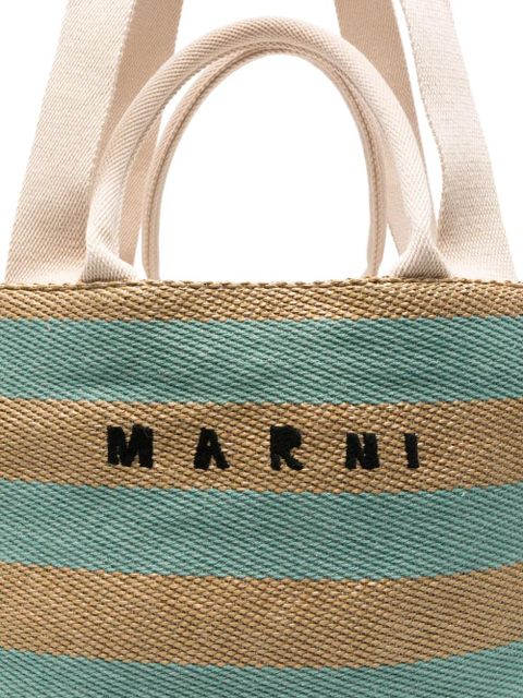 Marni large Basket tote bag - Neutrals