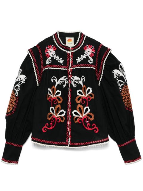 FARM Rio Mandala Richilieu blouse - Black - zdjęcie produktu nr 1