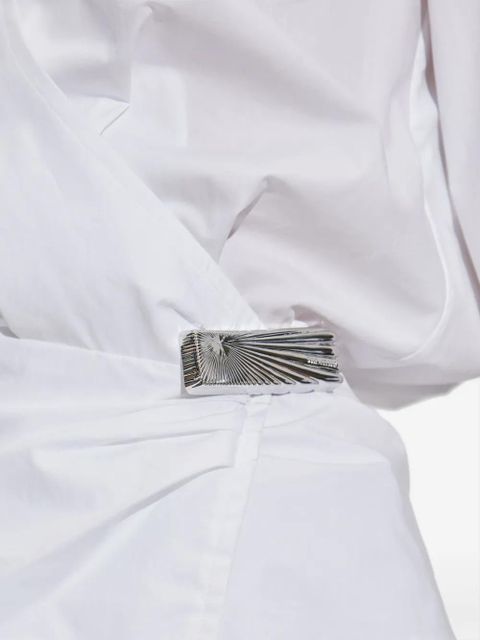 The Attico wrap-design blouse - White