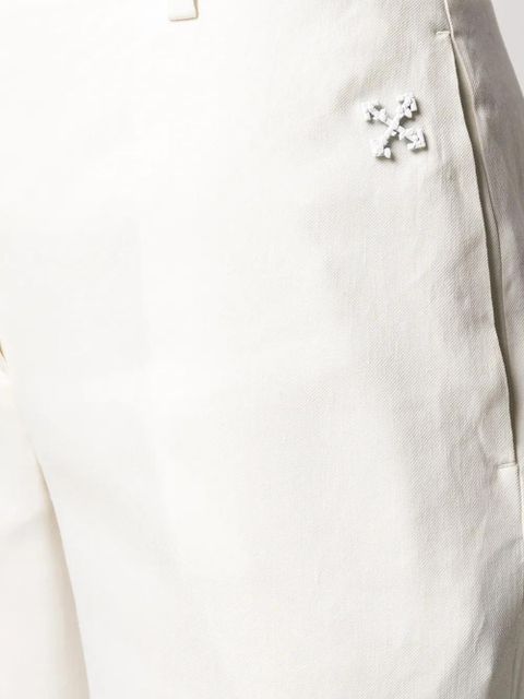 Off-White flared curved cuff trousers - Neutrals