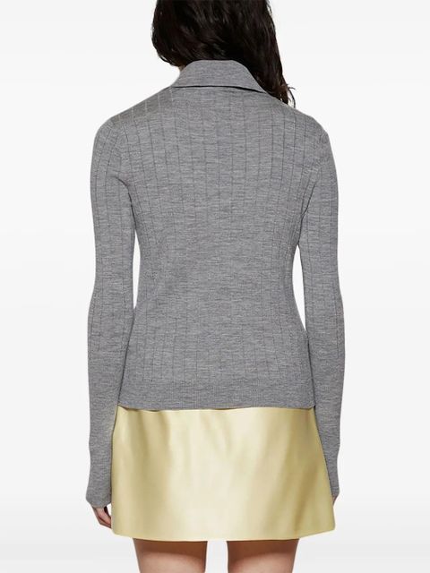 Givenchy 4G-detail wool polo top - Grey