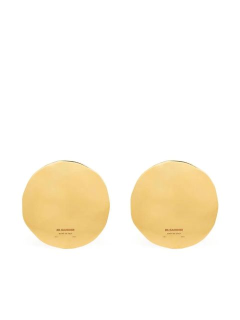 Jil Sander enamel plate earrings - Gold - zdjęcie produktu nr 1