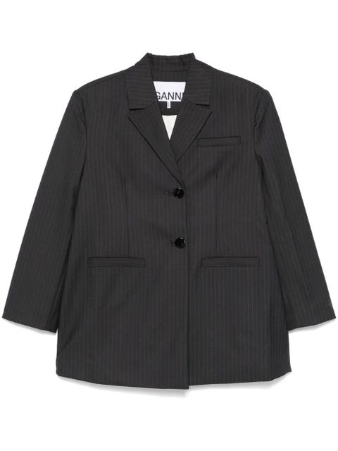 GANNI pinstriped blazer - Grey - zdjęcie produktu nr 1