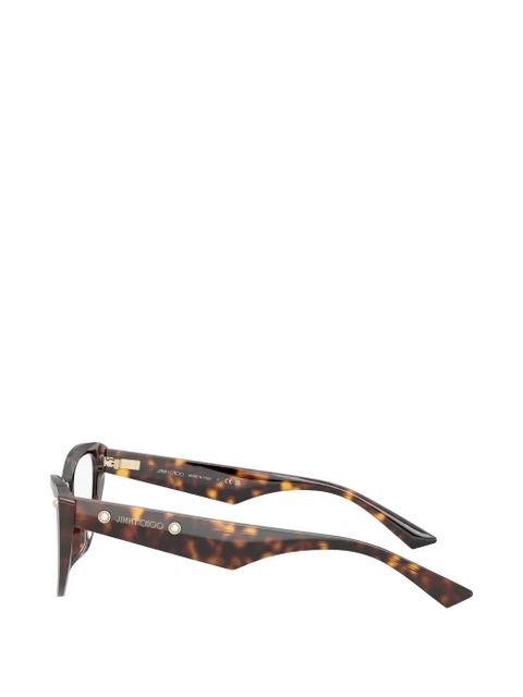 Jimmy Choo havana cat-eye glasses - Brown