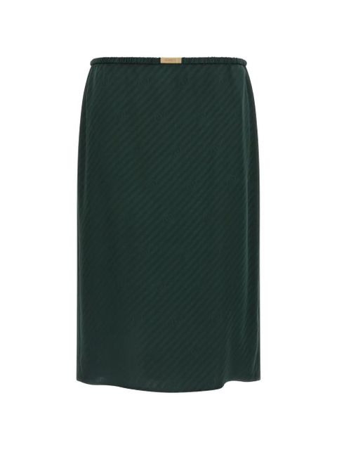 Gucci logo knit silk skirt - Green - zdjęcie produktu nr 1