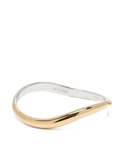 Missoma Savi Signature hinged bangle - Gold - zdjęcie produktu nr 1