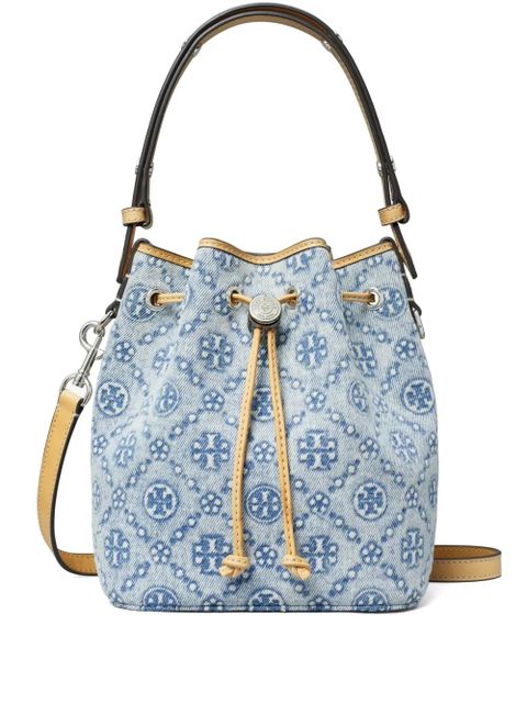 Tory Burch T Monogram bucket bag - Blue - zdjęcie produktu nr 1