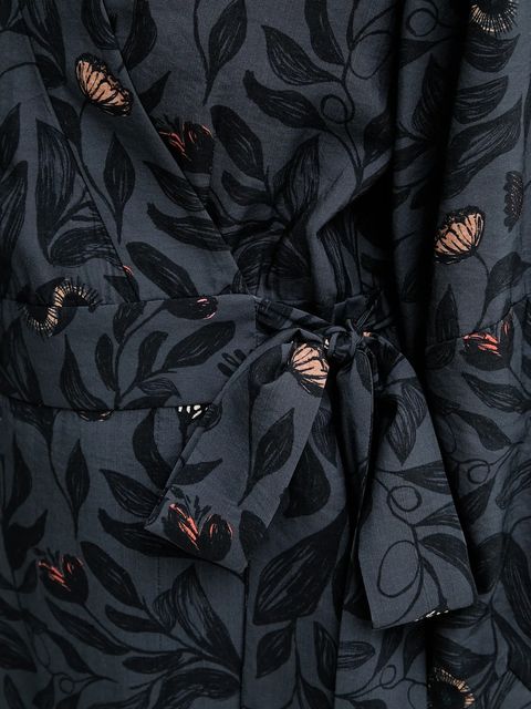 MUNTHE sukienka GITALU kolor granatowy maxi rozkloszowana 253130625320