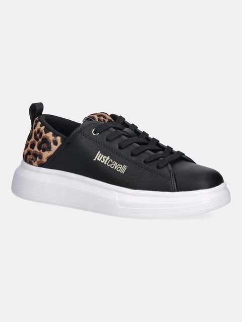 Just Cavalli sneakersy skórzane damskie kolor czarny 79RA3SB7ZPB58899 - zdjęcie produktu nr 1