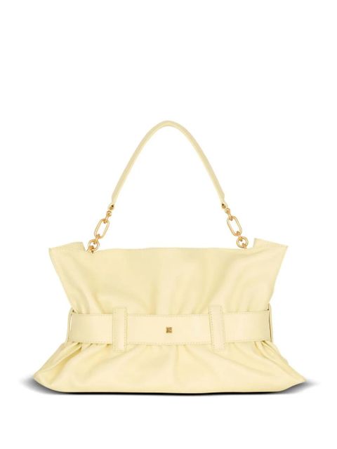 Balmain medium Anthem belt-detail Shoulder Bag - Yellow
