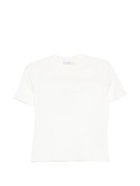 Max Mara embossed T-shirt - White - zdjęcie produktu nr 1