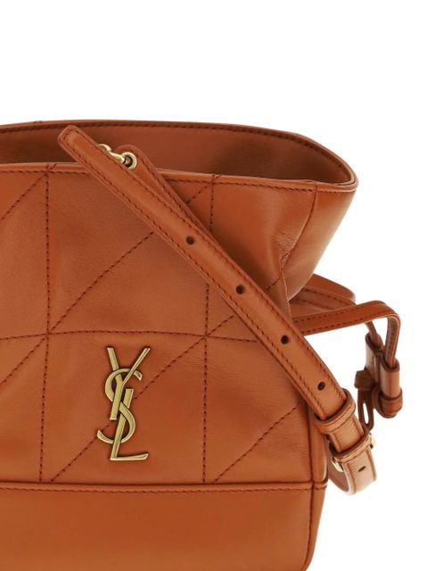 Saint Laurent mini Jamie leather clutch bag - Brown - zdjęcie produktu nr 2