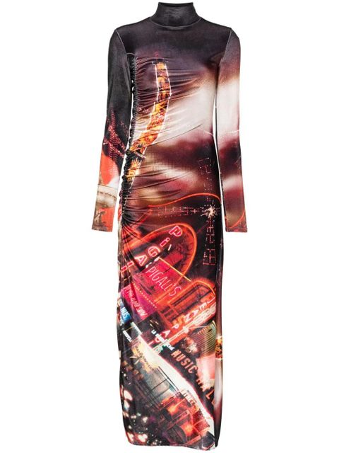 Jean Paul Gaultier Pigalle velvet maxi dress - Black - zdjęcie produktu nr 1