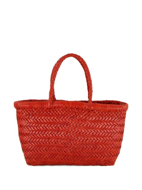 DRAGON DIFFUSION woven flat mini tote bag - Red - zdjęcie produktu nr 1