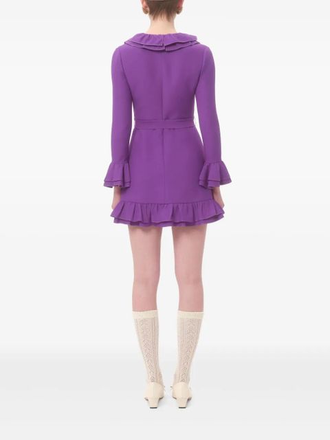 Valentino Garavani Crepe Couture mini dress - Purple