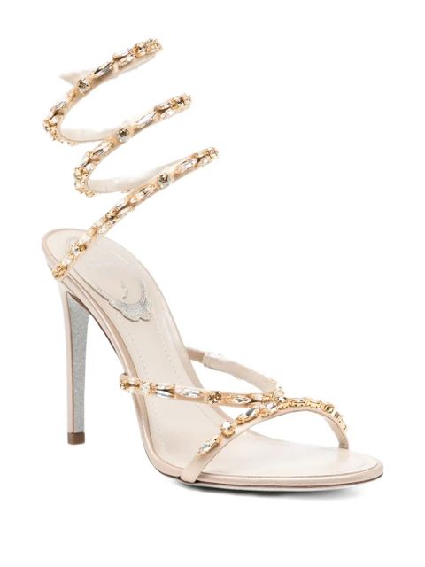 René Caovilla 105mm Cleo sandals - Neutrals