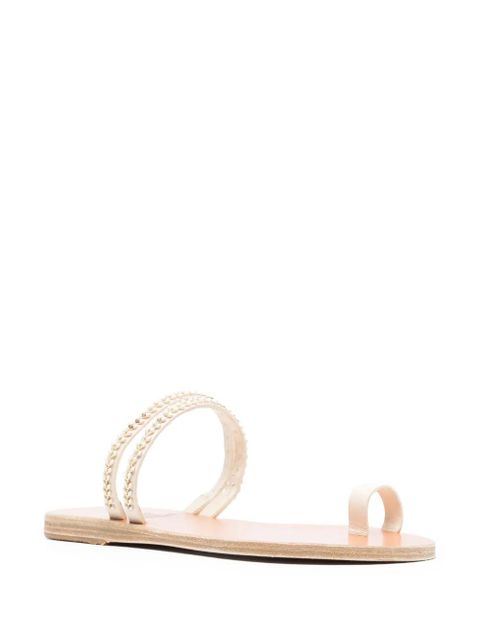 Ancient Greek Sandals Skalida open-toe slides - White - zdjęcie produktu nr 2