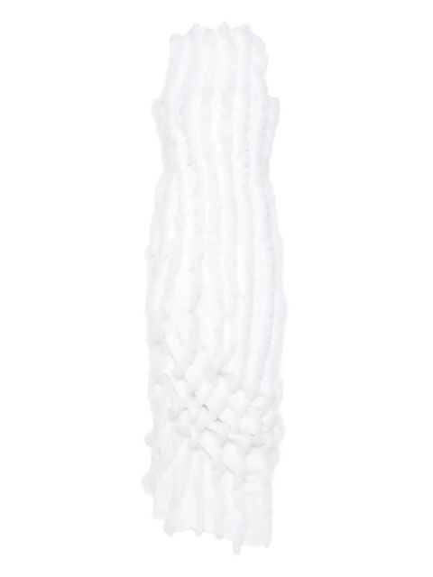 Jacquemus ruffled draped maxi dress - White - zdjęcie produktu nr 1