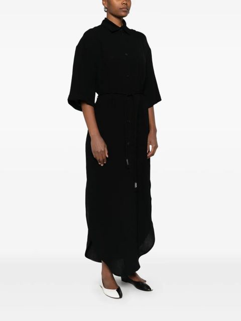 Nanushka belted shirt dress - Black