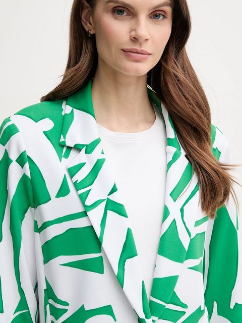 Joseph Ribkoff marynarka kolor zielony jednorzędowa wzorzysta 242230