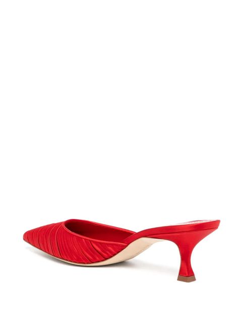 Manolo Blahnik slip-on style mules - Red