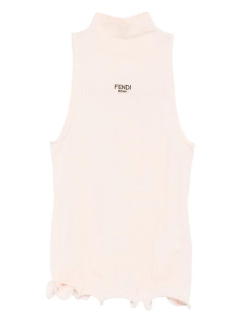 FENDI ribbed mock-neck top - Pink - zdjęcie produktu nr 1
