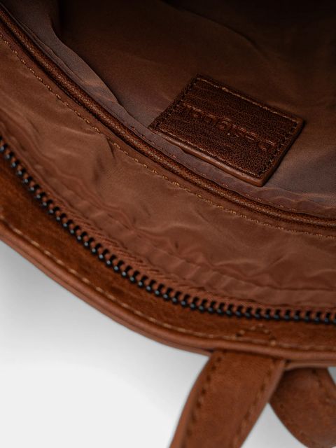 Desigual plecak EMBRO PATCH PRETORIA damski kolor brązowy mały gładki 25WAKP23