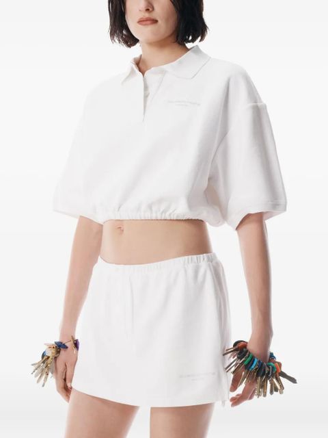 Alexander Wang elasticated-waistband buttoned skirt - White