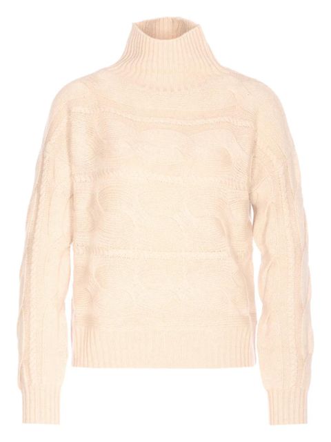 Max Mara Vodka high-neck long-sleeves sweater - Neutrals - zdjęcie produktu nr 1