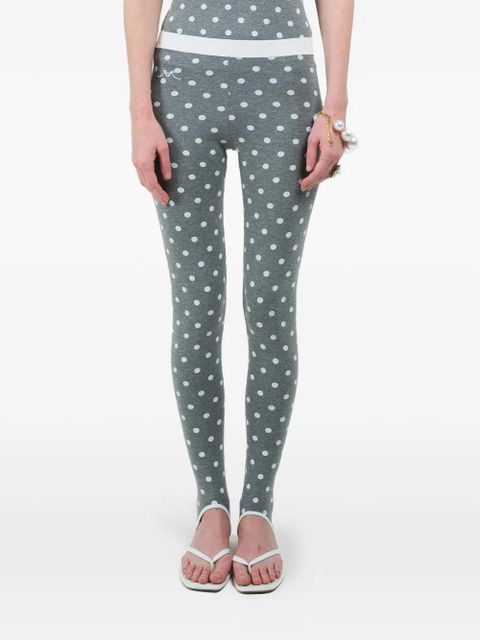 Rowen Rose polka-dot leggings - Grey - zdjęcie produktu nr 1