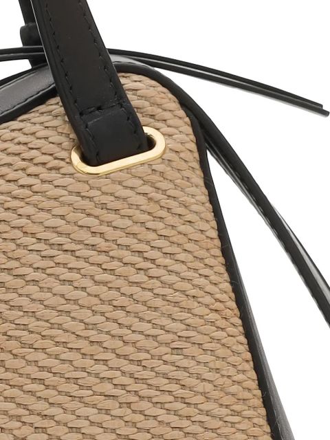 Jil Sander raffia-panelled tote bag - Neutrals