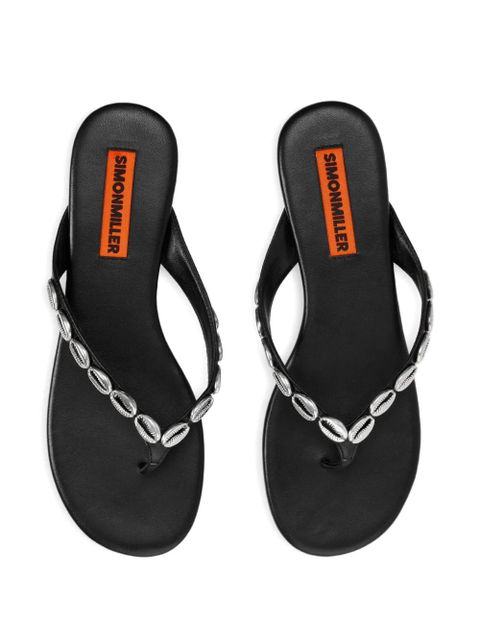Simon Miller Riviera shell flip-flops - Black - zdjęcie produktu nr 2