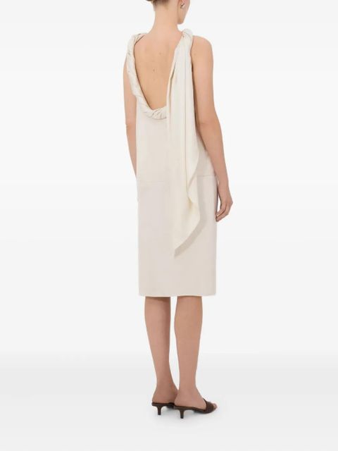 LouLou de Saison twisted-collar sleeveless blouse - Neutrals