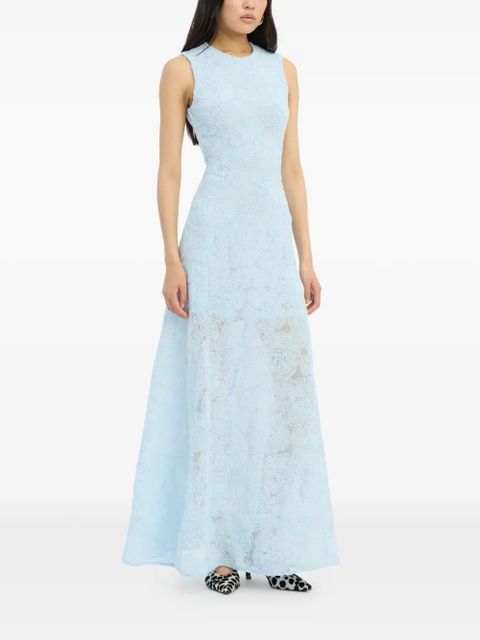 ROTATE BIRGER CHRISTENSEN floral-mesh maxi dress - Blue - zdjęcie produktu nr 2