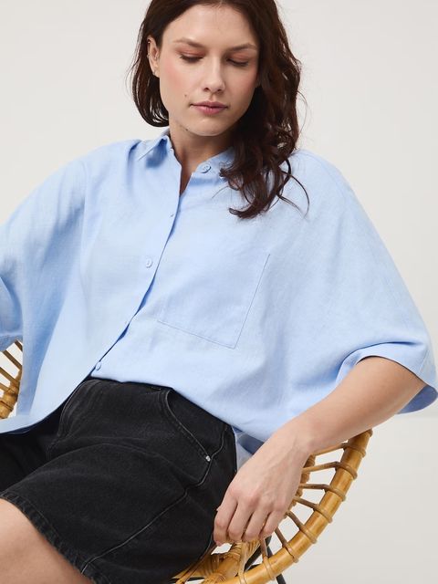 Medicine koszula damska z lnem - zdjęcie produktu nr 1