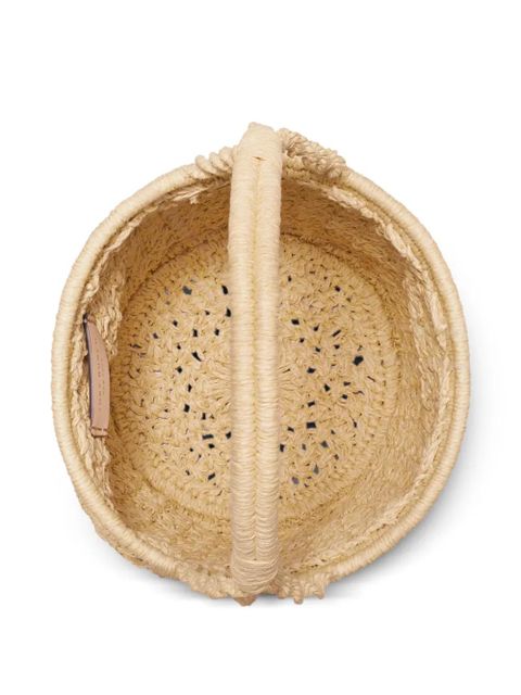 Tory Burch Ella hand-crocheted bucket bag - Neutrals