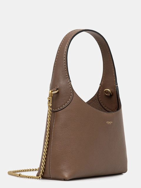 Coach torebka skórzana Brooklyn 23 kolor brązowy CW614