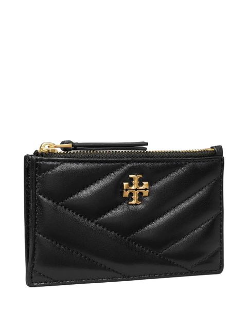 Tory Burch Kira Chevron zipped card holder - Black