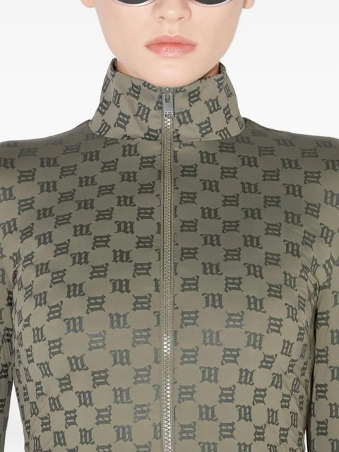 MISBHV monogram zipped sweater - Green