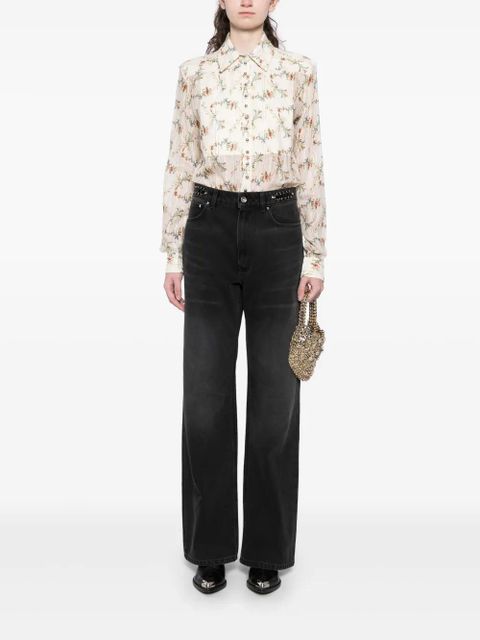 Rabanne signature jeans - Black