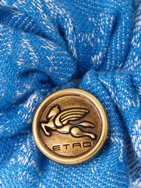 ETRO jacquard denim scrunchie - Blue - zdjęcie produktu nr 2
