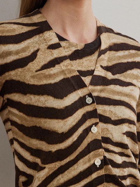 Lauren Ralph Lauren kardigan damski kolor beżowy lekki 200971371