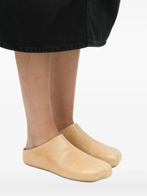 MM6 Maison Margiela square-toe slippers - Neutrals