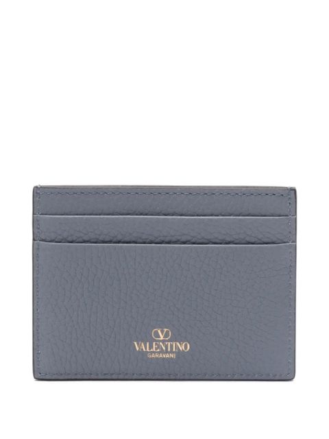 Valentino Garavani Rockstud leather card holder - Grey - zdjęcie produktu nr 2